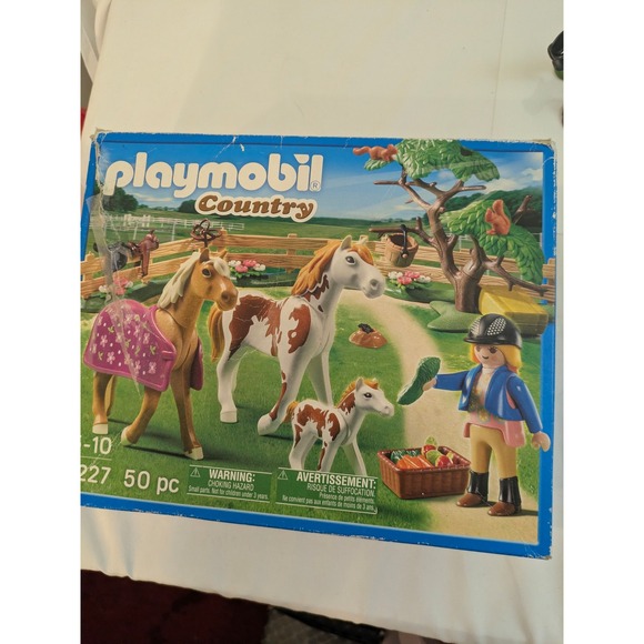 Playmobil Country Horse Paddock 5227 Playset Horses Fencing Squirrels Boxed 2012 - Picture 6 of 14